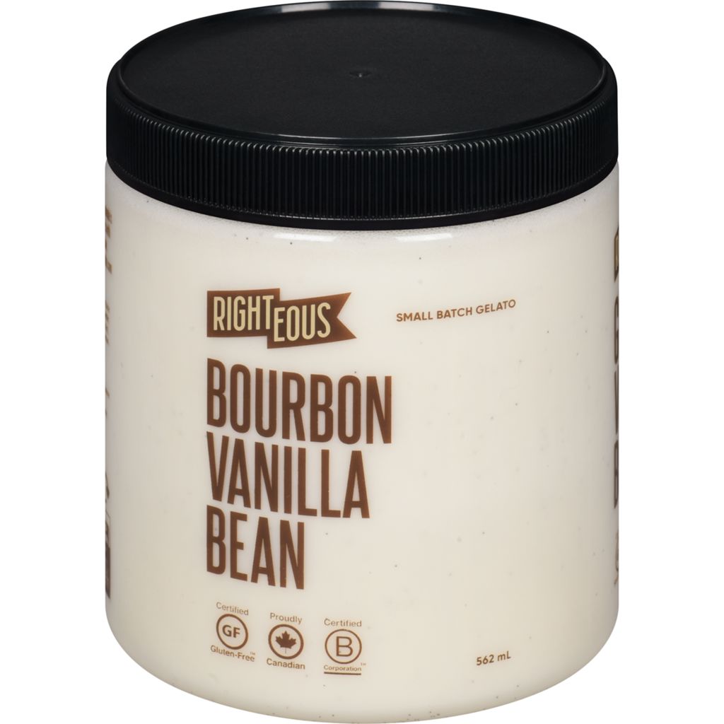 Righteous Bourbon Vanilla Bean Gelato 562ml