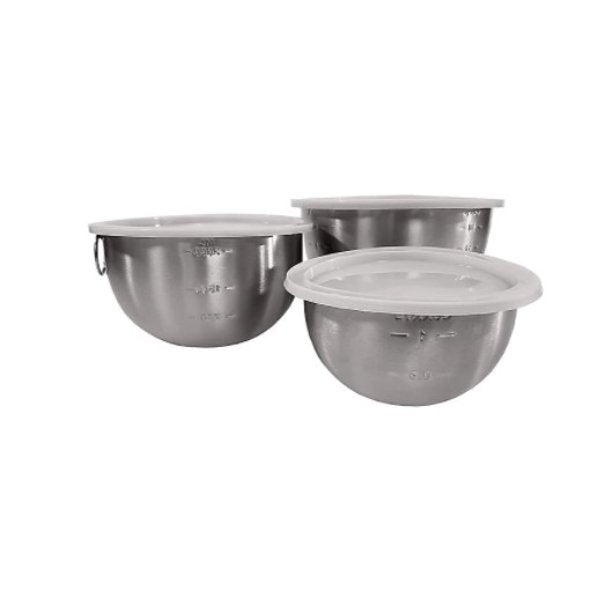 SALT Stainless Mixing Bowl Set with lids 3pc