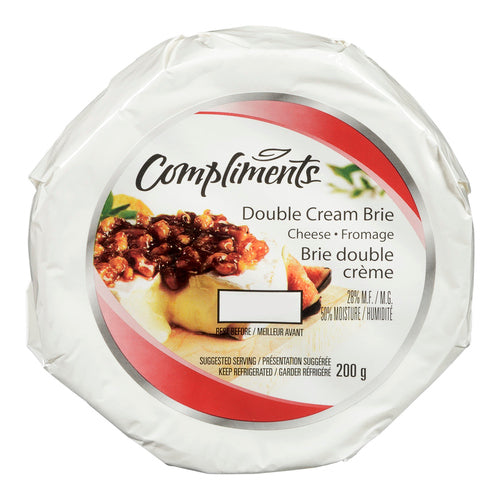 Compliments Double Cream Brie Cheese 200g