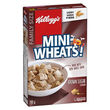 Kelloggs's Mini-Wheats Family Size Brown Sugar Flavor Cereal 700g