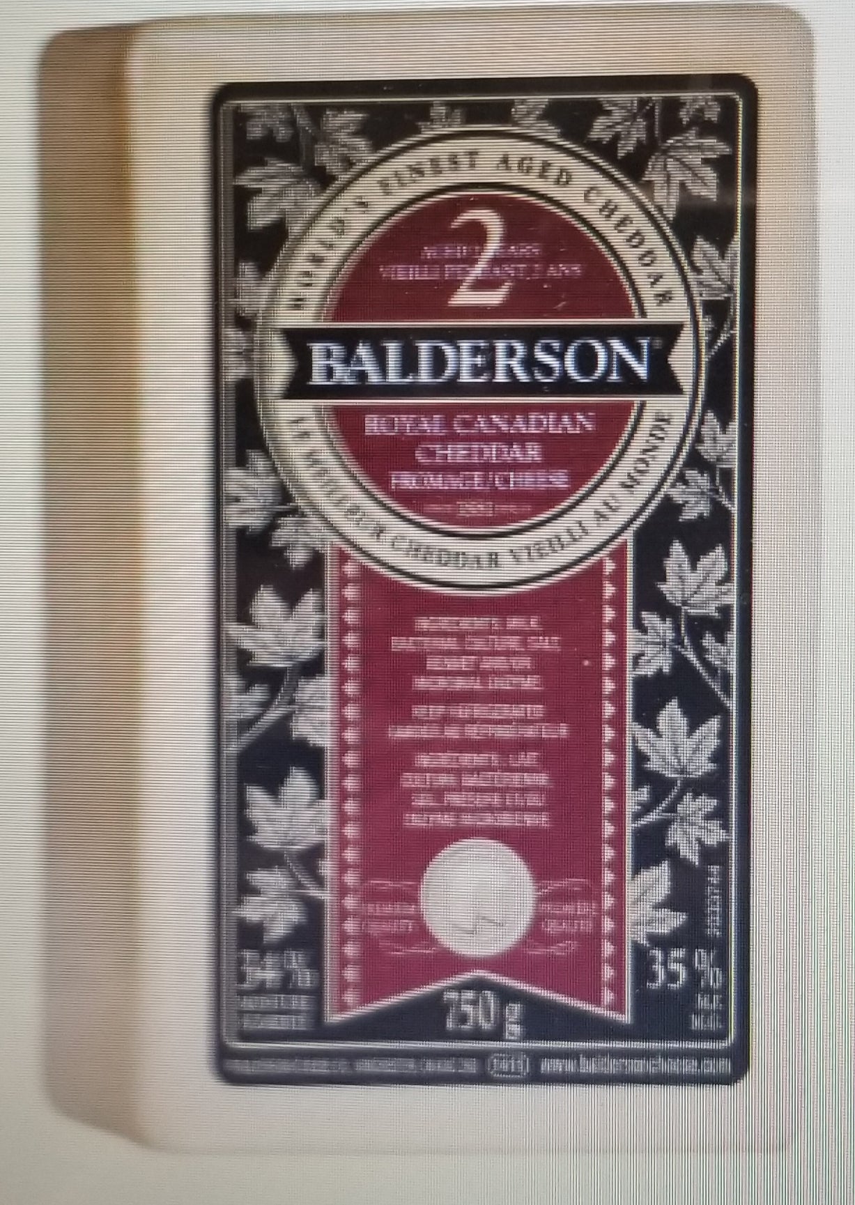 Balderson Aged Cheddar Cheese 750g