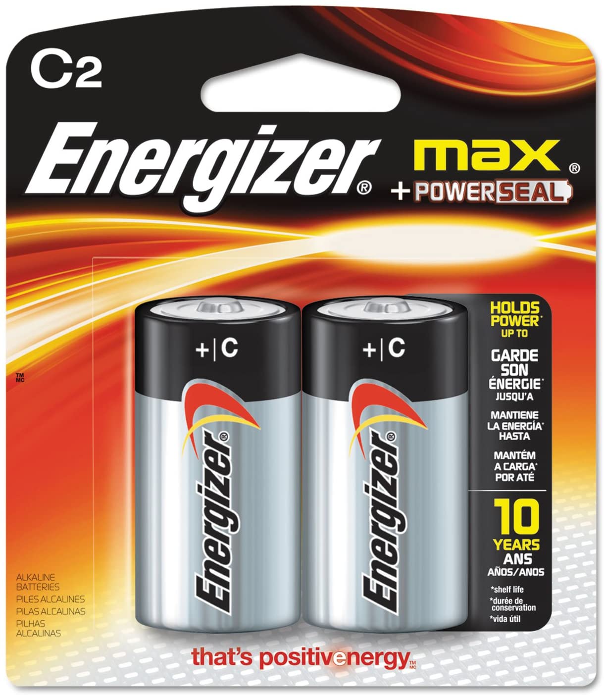 Energizer Max C Battery 2pk