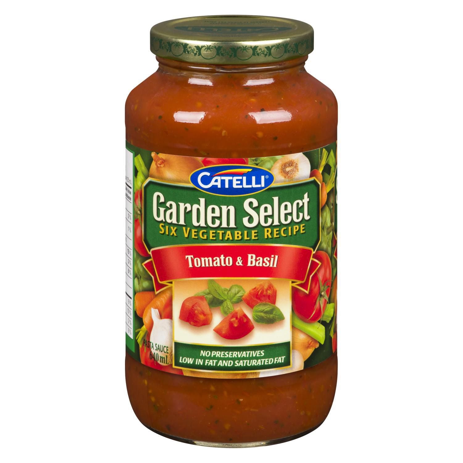 Catelli Garden Select Tomato & Basil Pasta Sauce 640ml