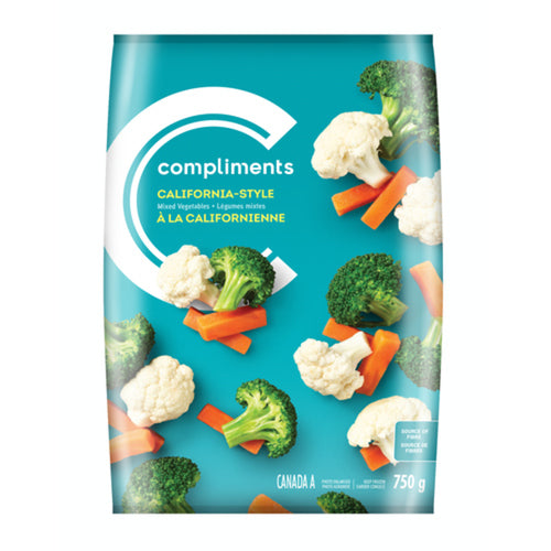 Compliments Frozen California Style Mixed Vegetables 750 g