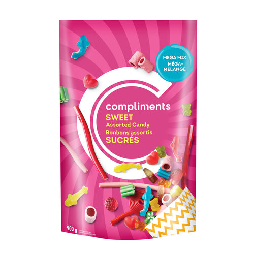 Compliments Mega Mix Sweet Assorted Candy 900 g