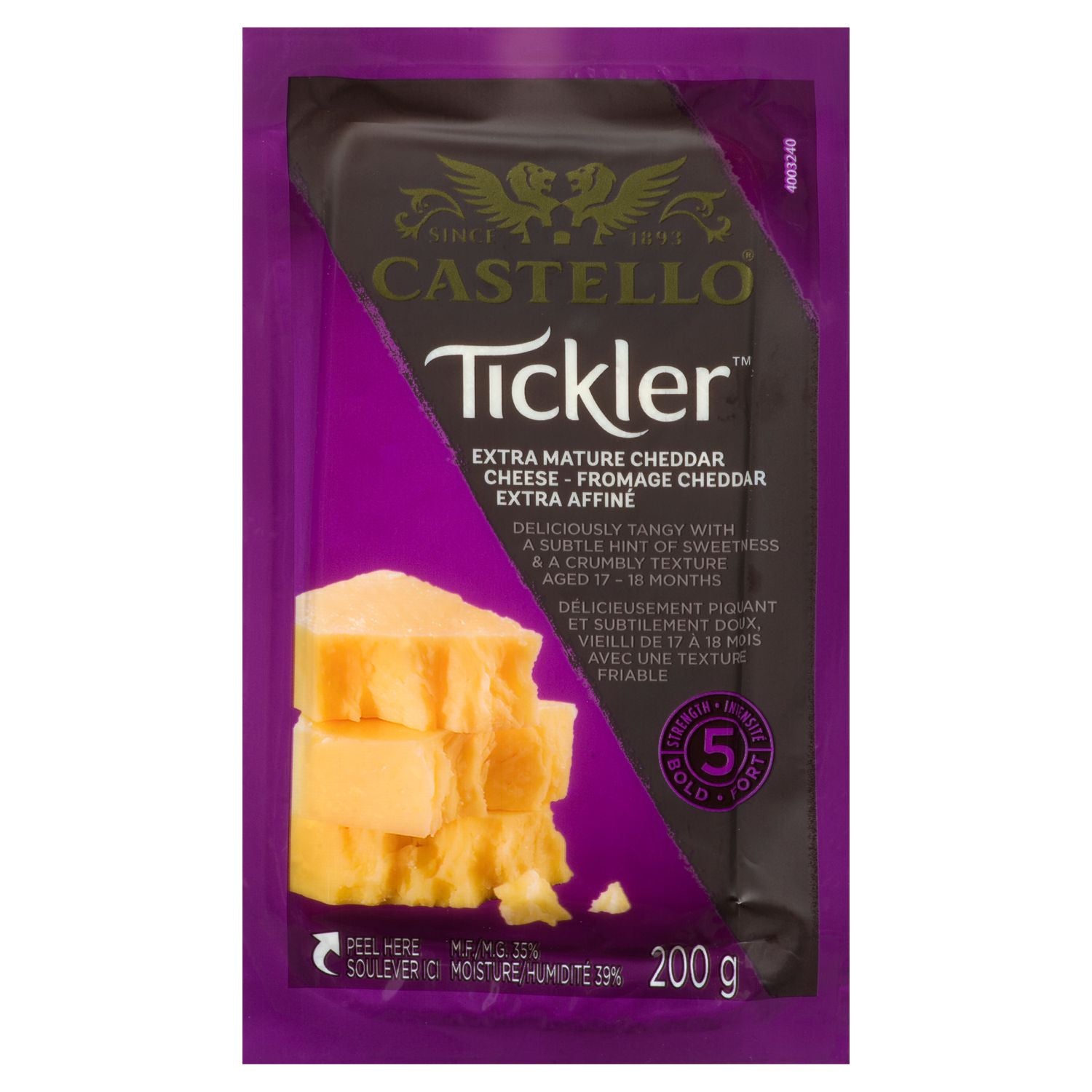 Castello Tickler Extra Mature Cheddar Cheese 200g