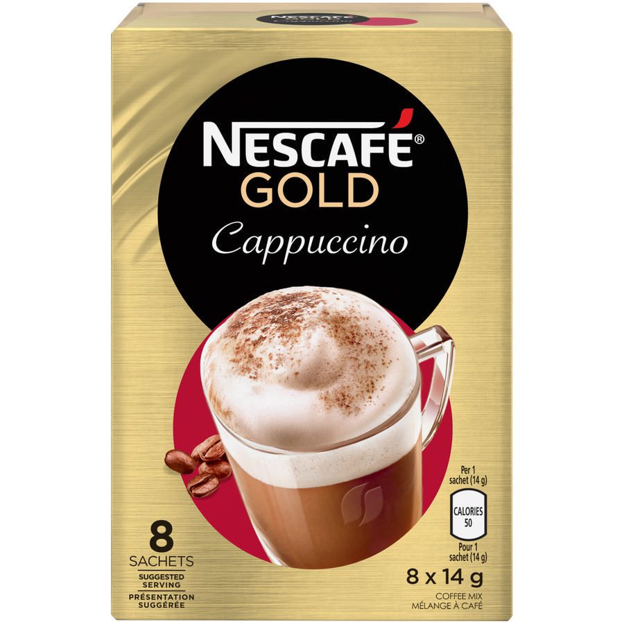 Nescafe Gold Cappuccino Instant Coffee Sachets 8 x 14g