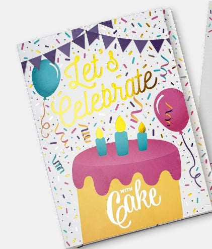 Insta Cake Let's Celebrate With Cake Card & Cake Mix