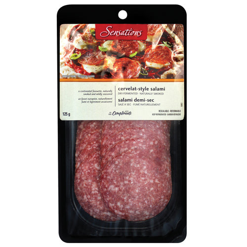 Sensations Sliced Cervelat Style Salami Meat 125 g