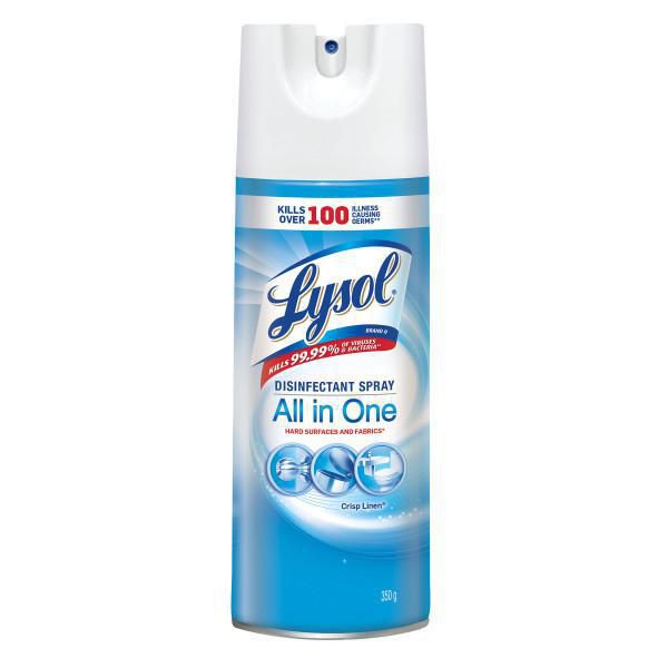 Lysol Crisp Linen Disinfectant Spray 350g