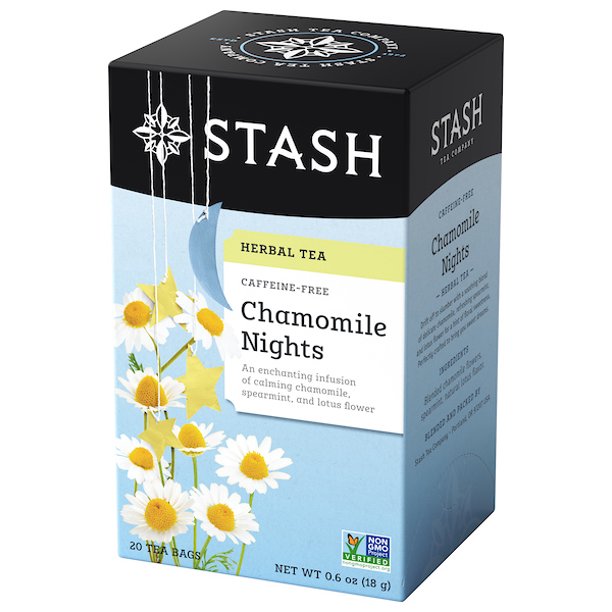 Stash Caffeine Free Chamomile Nights Herbal Tea Bags 20ct