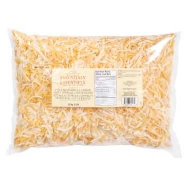 Mozzarella and Cheddar Shredded Cheese Blend 2.5kg