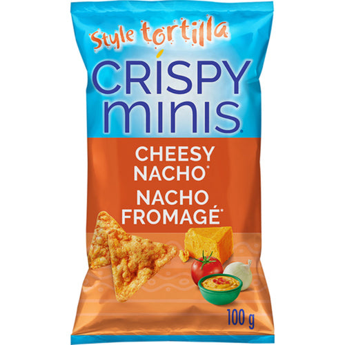 Quaker Crispy Minis Gluten Free Cheesy Nacho  Brown Rice Chips 100g