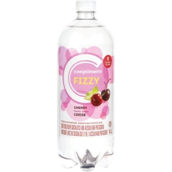 Compliments Fizzy Cherry Flavour Sparkling Water 1L