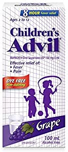 Advil Dye-Free Grape Liquid Suspension 100 ml