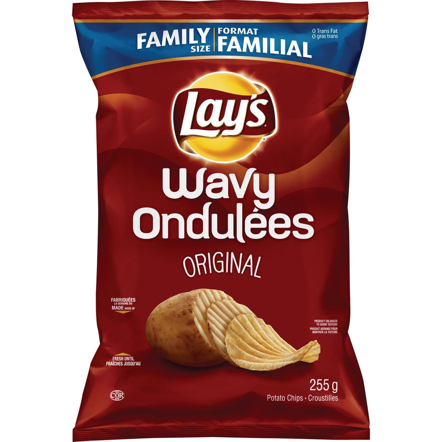 Lays Wavy Original Potato Chips 165g