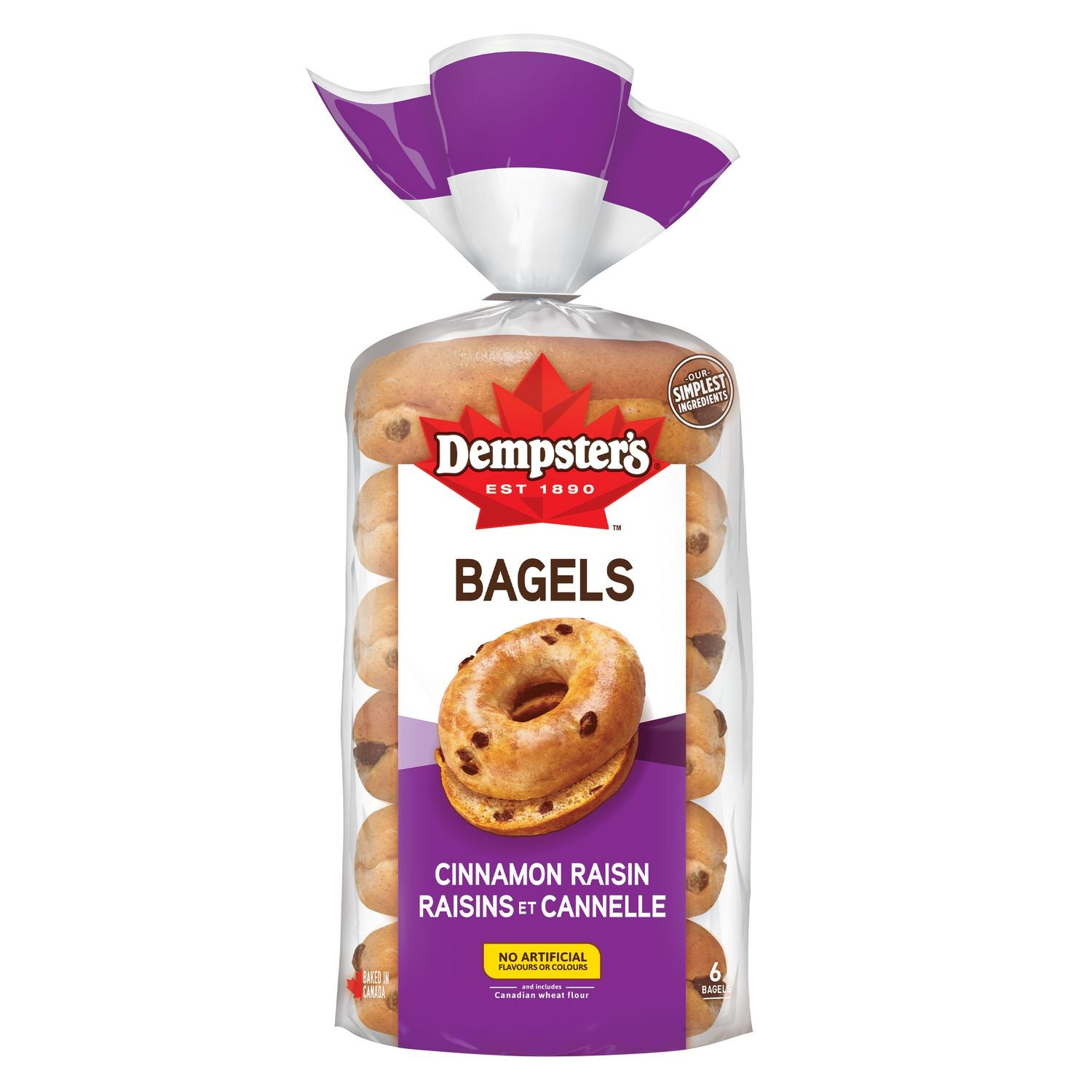 Dempster's Cinnamon Raisin Bagels 6ct