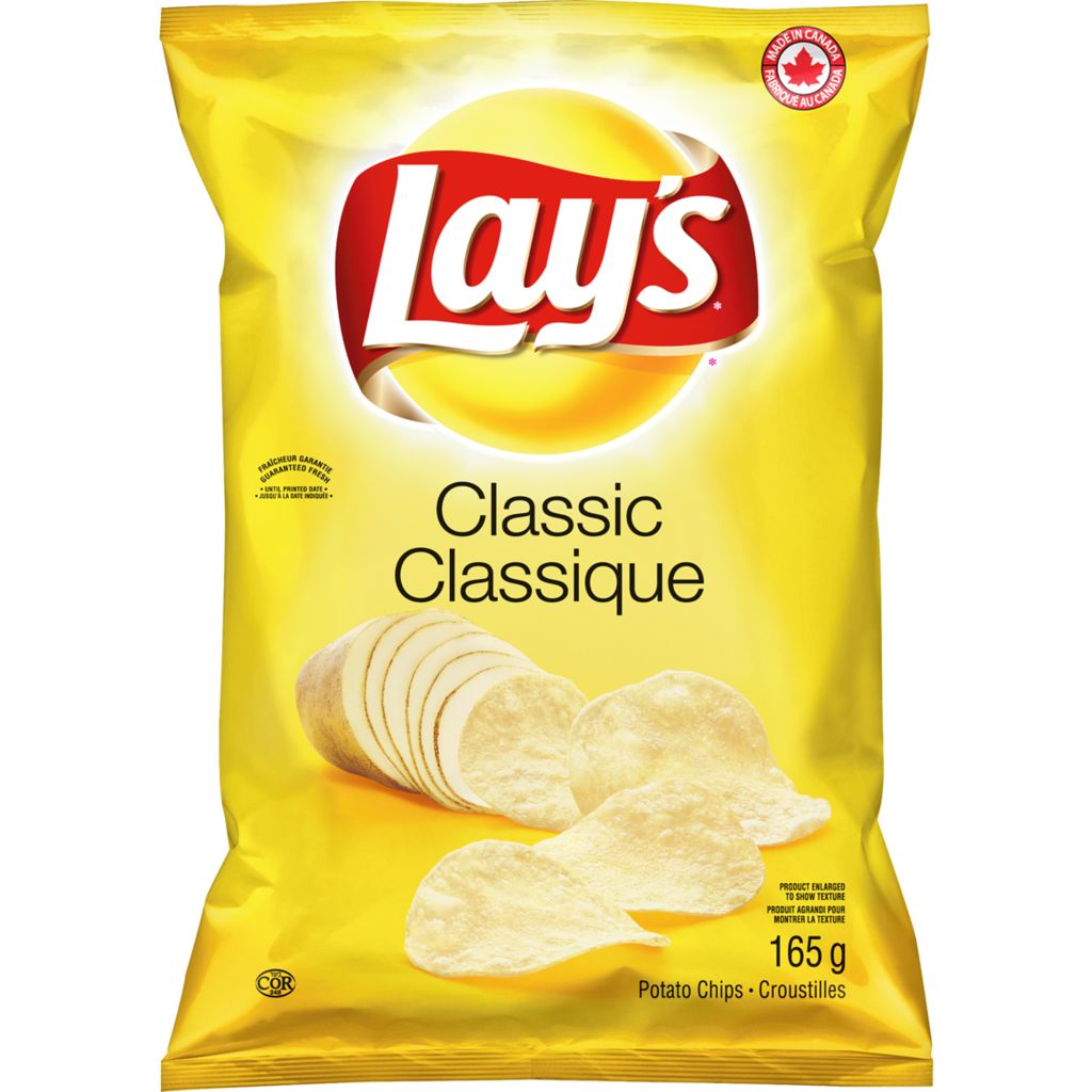 Lays Classic Potato Chips 165g