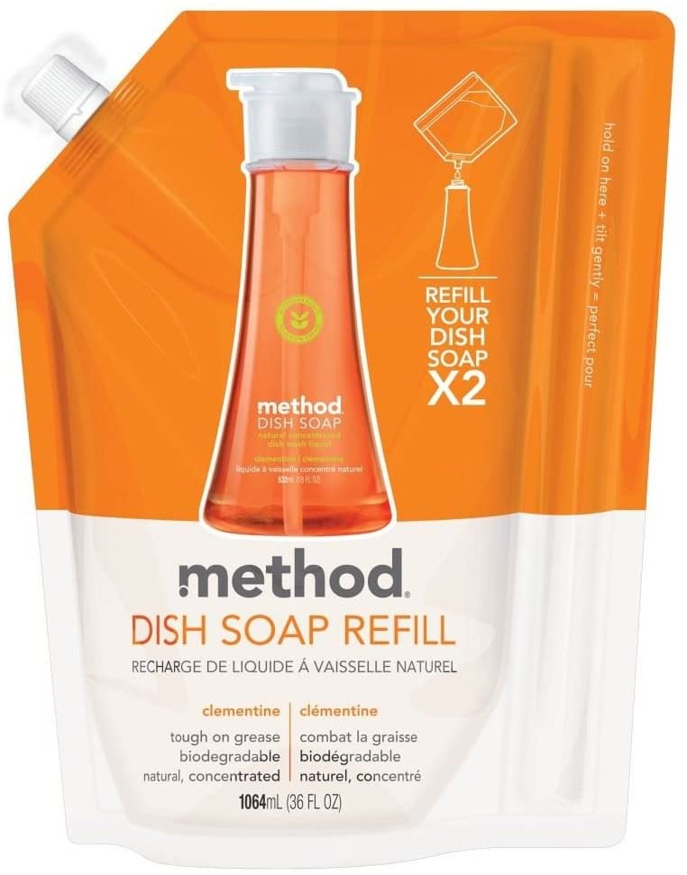 Method Clementine Scent Dish Liquid Refill 1.06L