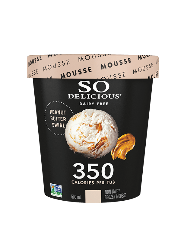 So Delicious Peanut Butter Swirl Dairy Free Mousse 500ml