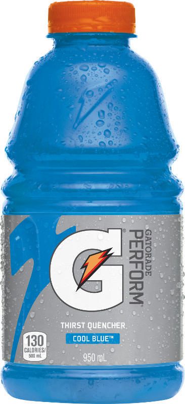 Gatorade Perform Thirst Quencher Cool Blue Sports Drink 950ml