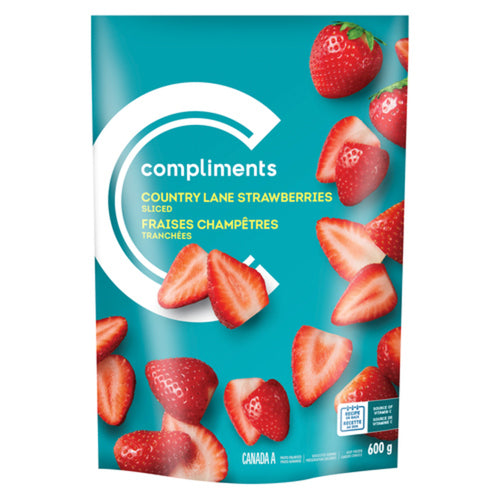 Compliments Country Lane Frozen Sliced Strawberries 600 g