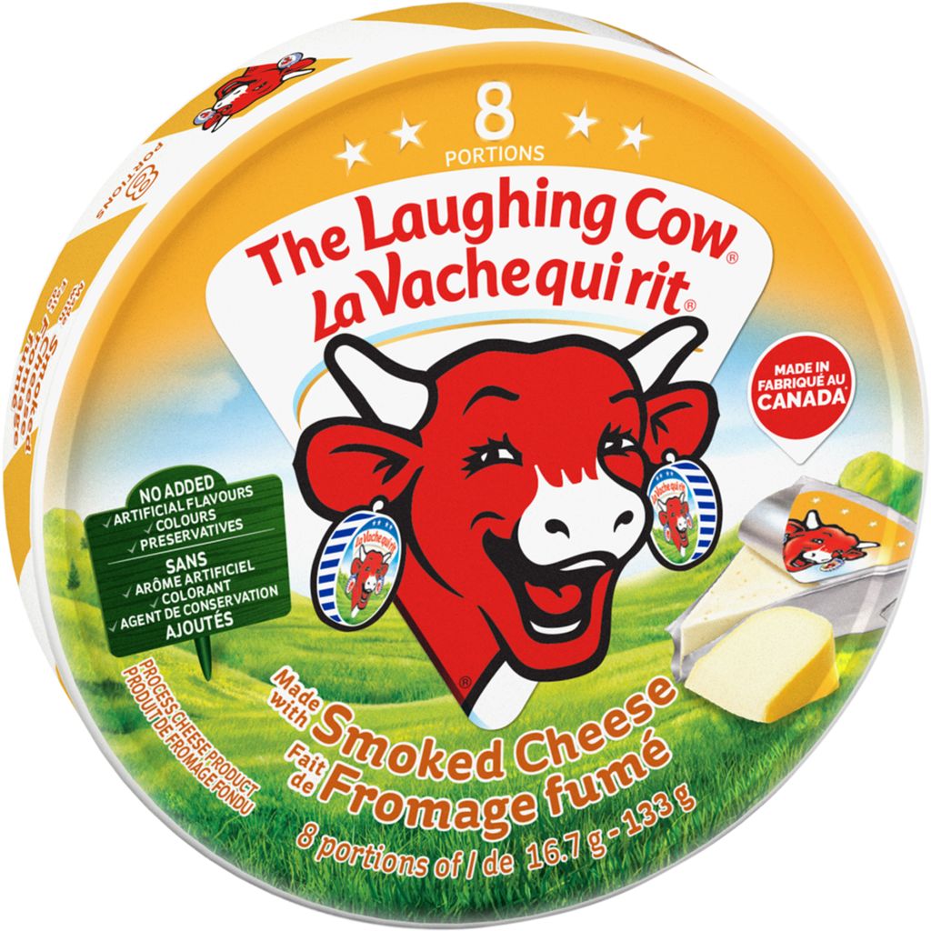 The Laughing Cow Smoked Process Cheese 8 x 133g