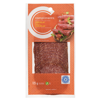 Compliments Cervelat Dry-Cured Salami 125 g