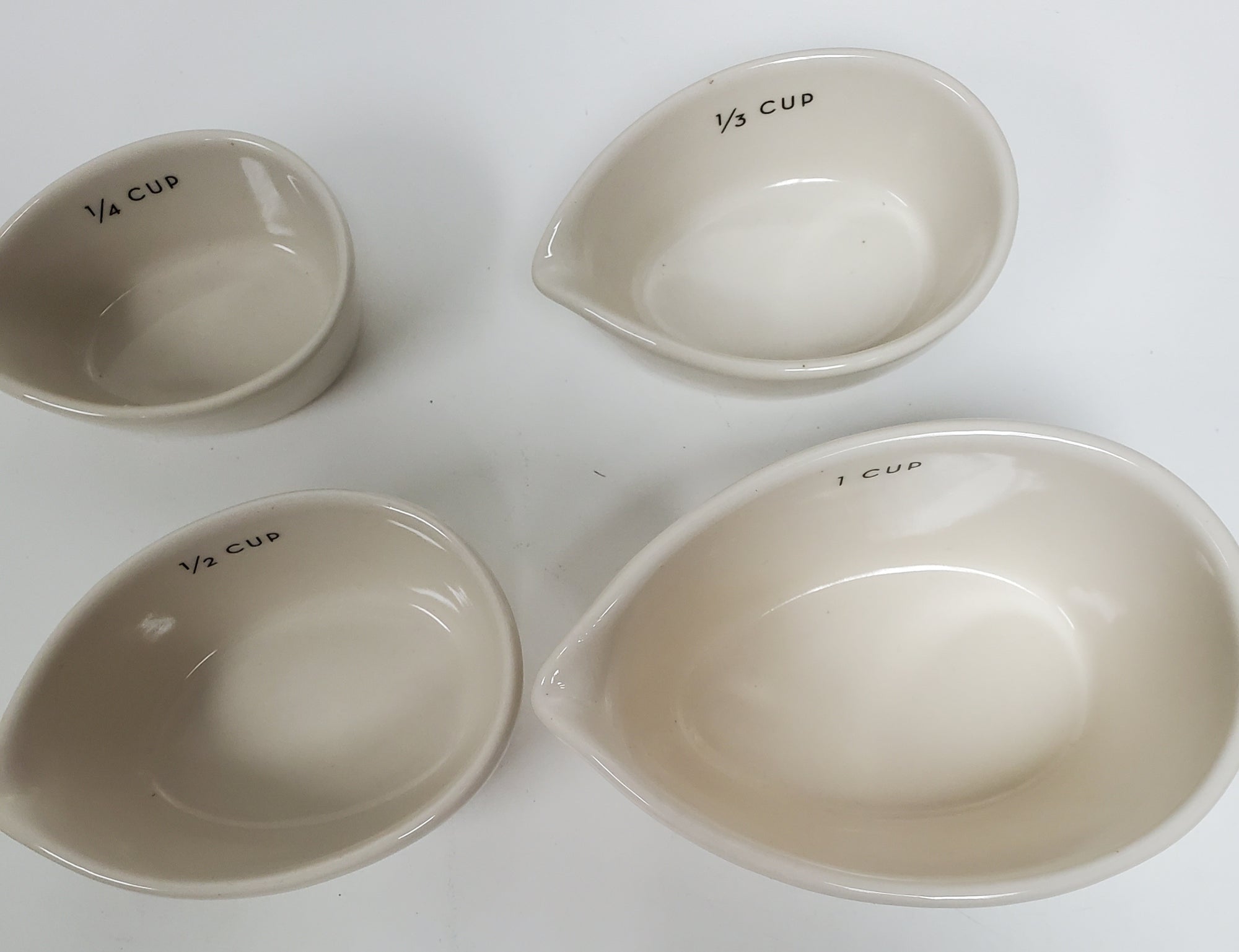 Danica Ivory Stoneware Measuring Cups set of 4