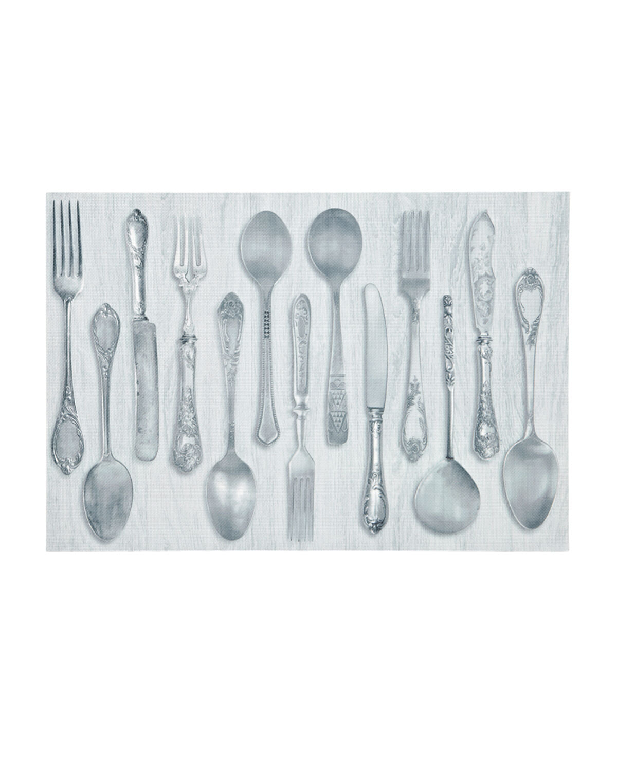 Rustic Cutlery Vinyl Placemat