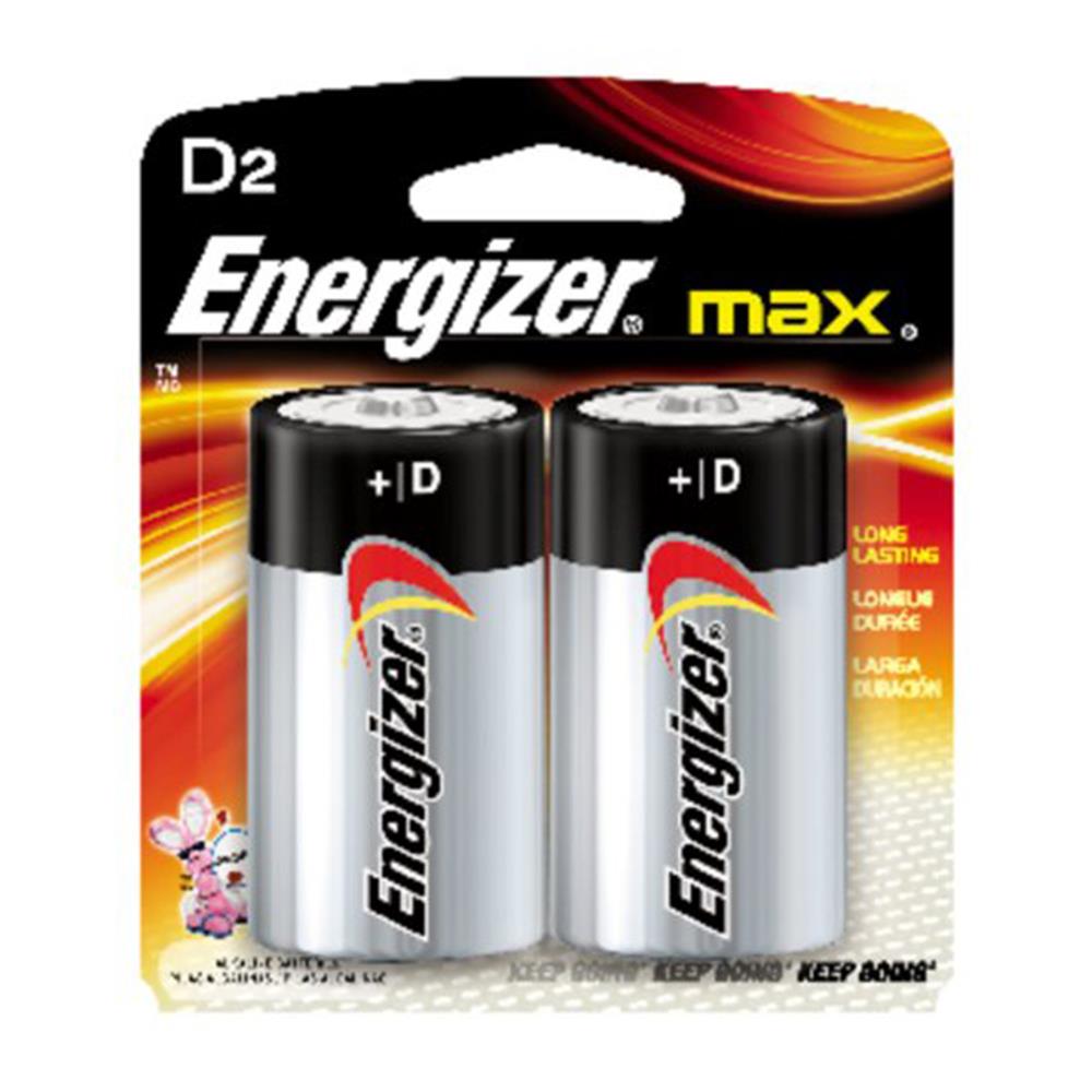 Energizer Max  D Battery 2pk