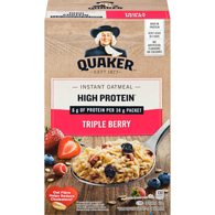 Quaker Triple Berry Instant Oatmeal 228g 6ct