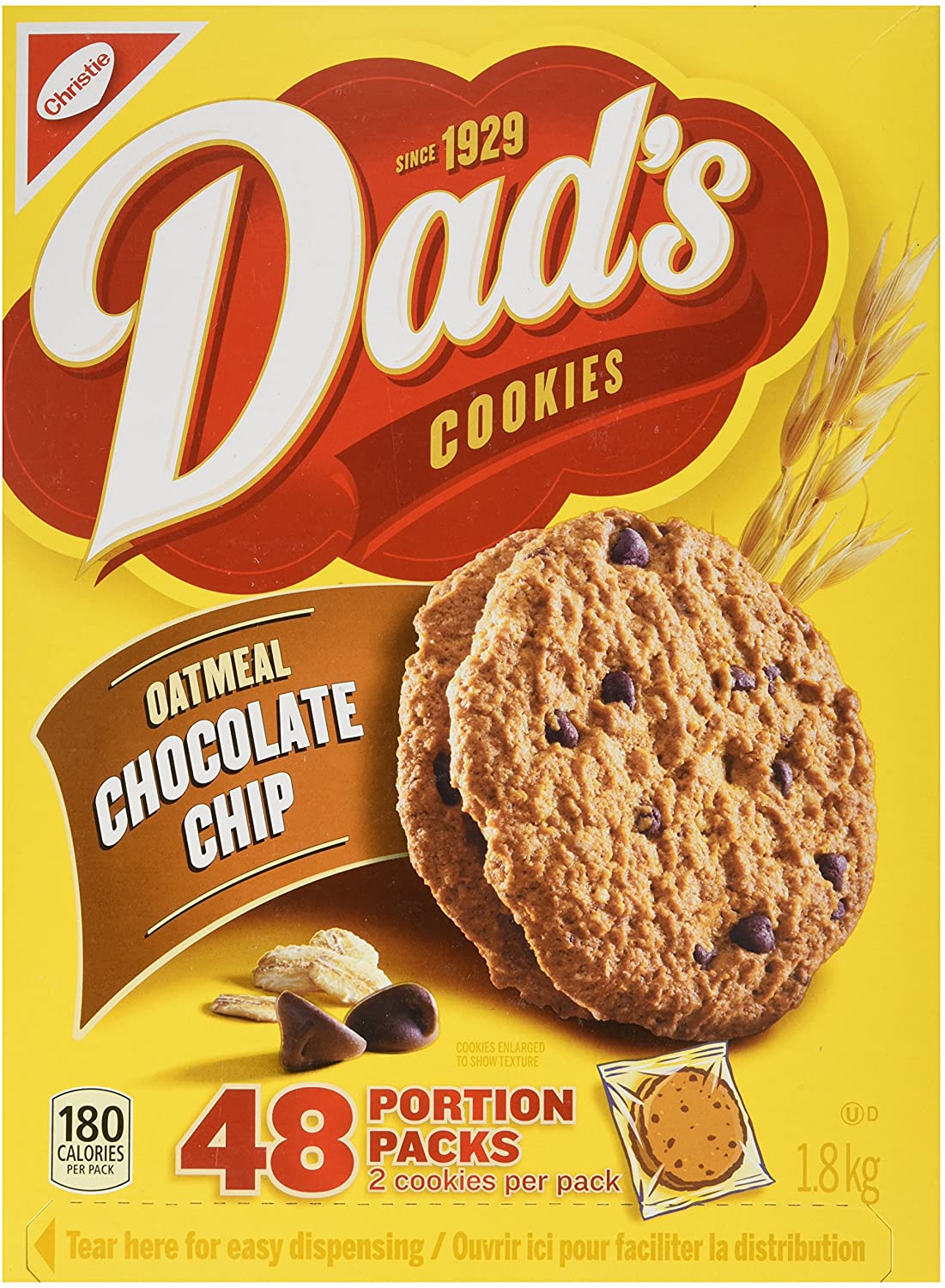 Christie Dad's Oatmeal Chocolate Chip Cookies 54 Ct  2.05Kg