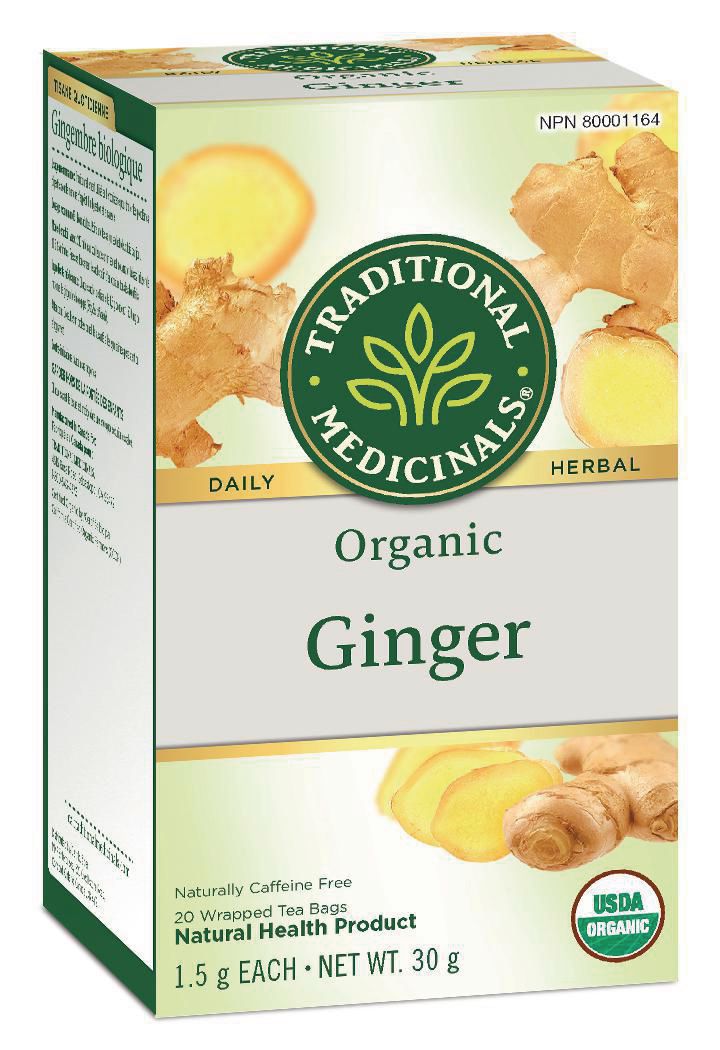 Traditional Medicinals Organic Ginger Herbal Tea Bags 30g