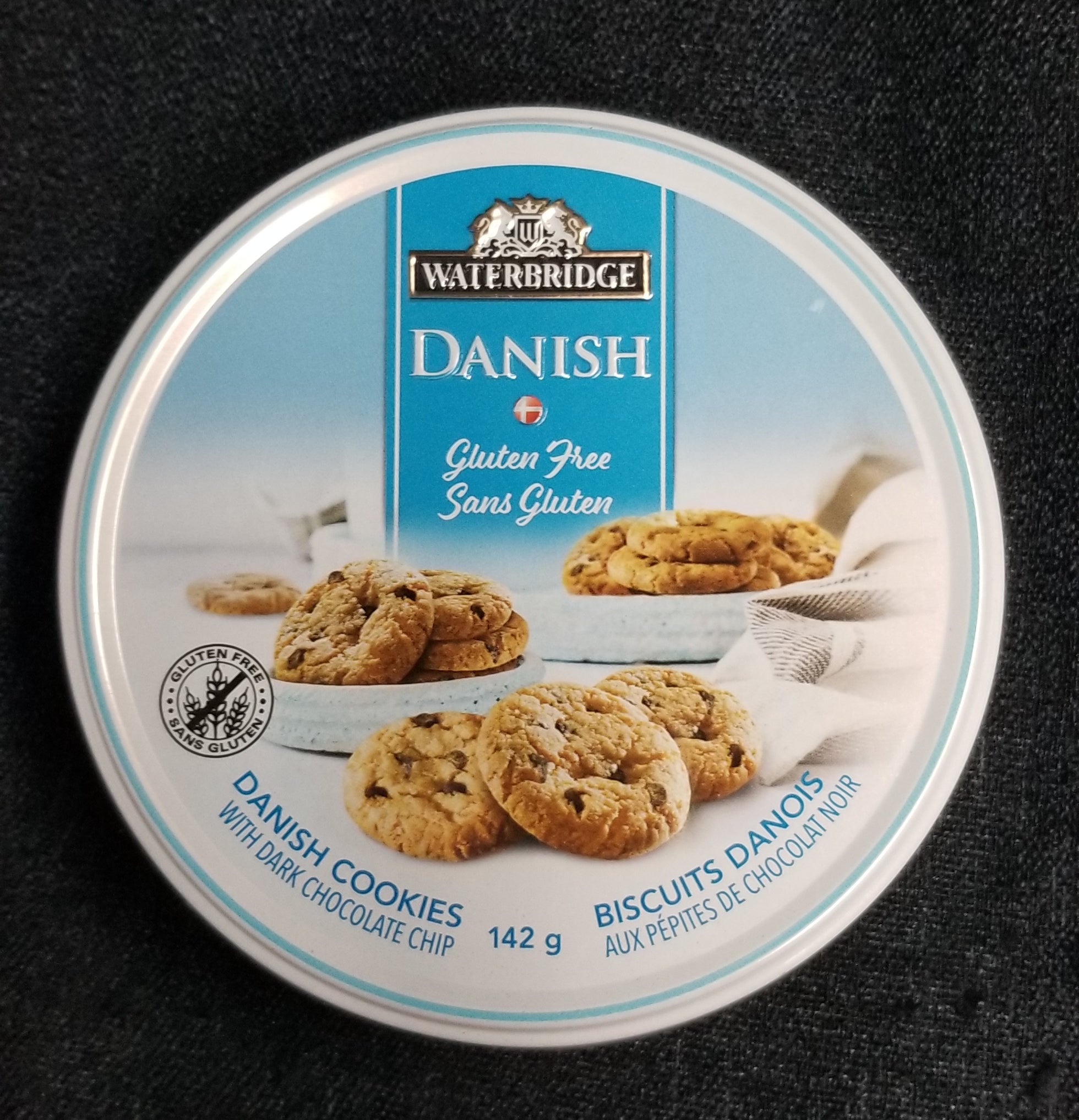 Waterbridge Gluten Free Danish Dark Chocolate Chip Cookies 142 g