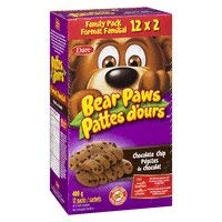 Dare Bear Paws Soft Chocolate Chip Cookies 12 x 480g