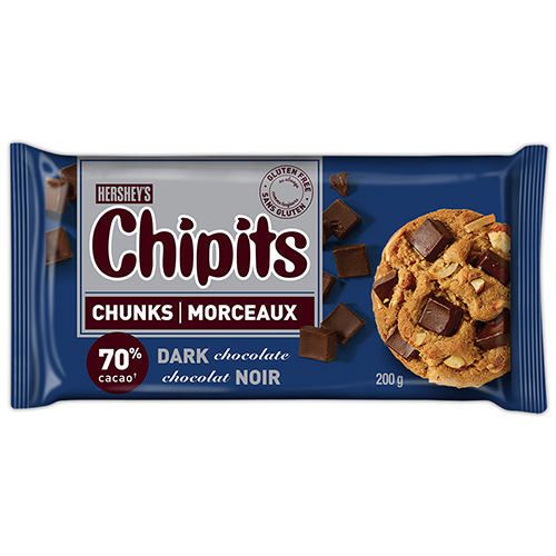 Hershey's Chipits 70% Dark Chocolate Chunks 200g