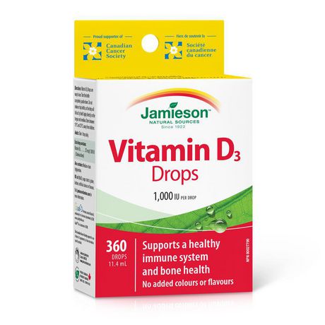 Jamieson 100IU Vitamin D Drops 360 x 11.4ml