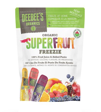 Deebees Organics Superfruit Freezie 10 x 40ml