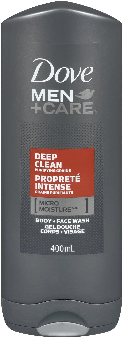 Dove Men+Care Deep Clean Body + Face Wash 400ml