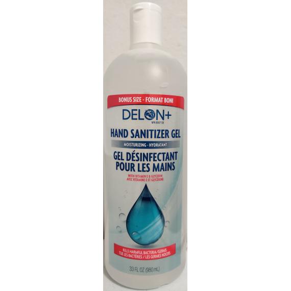 Delon Hand Sanitizer With Vitamin E & Glycerin Gel 980ml