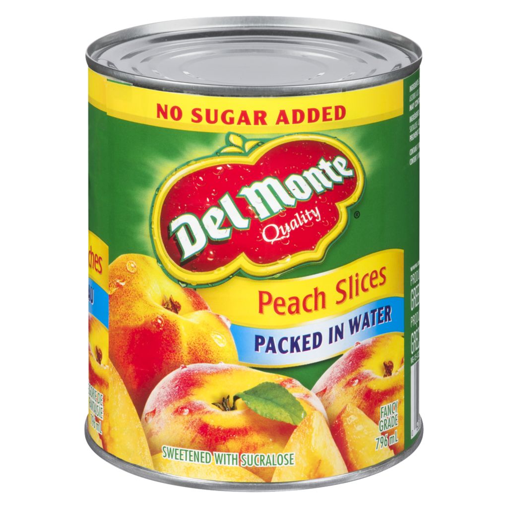 Del Monte No Sugar Added Sliced Peaches 796ml