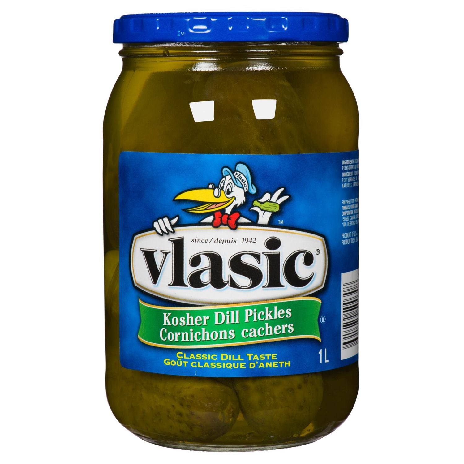 Vlasic Kosher Dill Pickles 1L