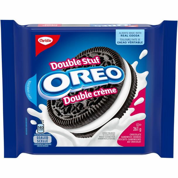 Christie Oreo Double Stuf Chocolate Sandwich Cookies 261g