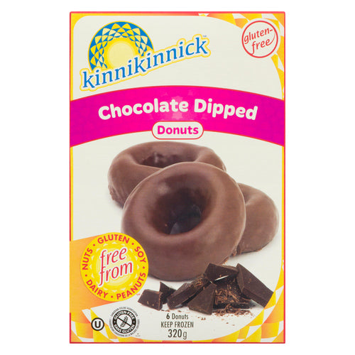 Kinnikinnick Gluten Free Chocolate Dipped Donuts 320 g