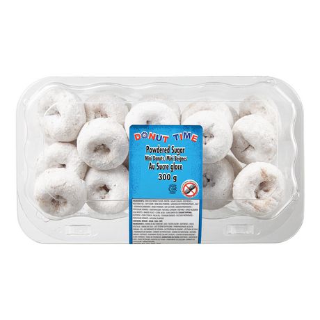 Donut Time Powdered Sugar Mini Donuts 300g