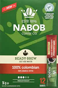 Nabob Ready Brew  100% Colombian Coffee 12 x 35g