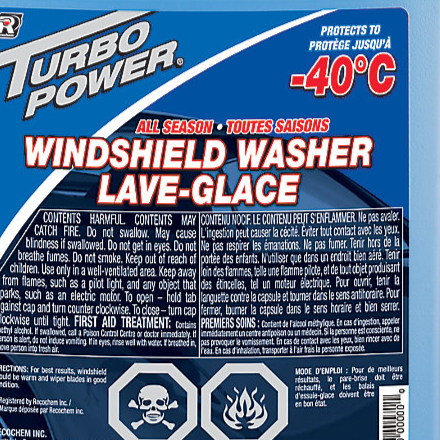 Windshield Washer Fluid Turbo Power 3.78L