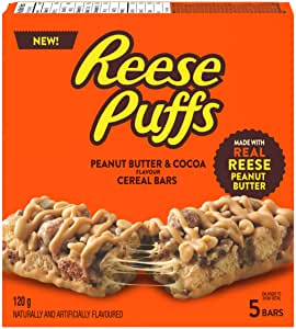 Reese Puffs Peanut Butter & Cocoa Flavor Cereal Bars 120g