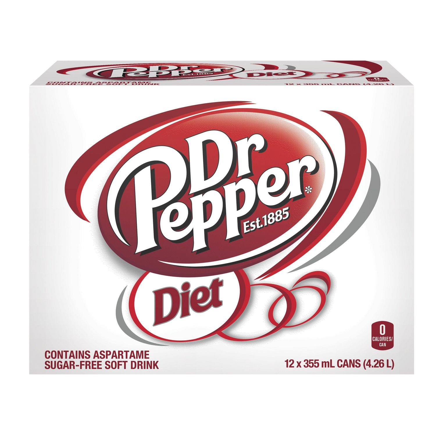 Dr.  Pepper Diet Soft Drink 12 x 355ml